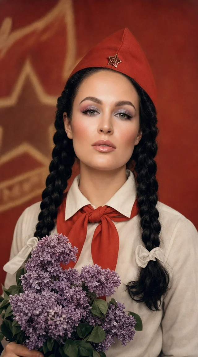 AI фото в стиле советского плаката СССР